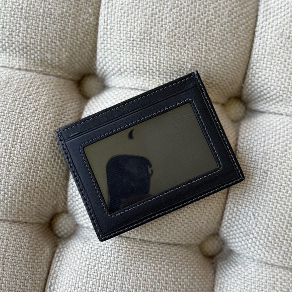 Black Coach Denim Card Case - Picture 2 of 4